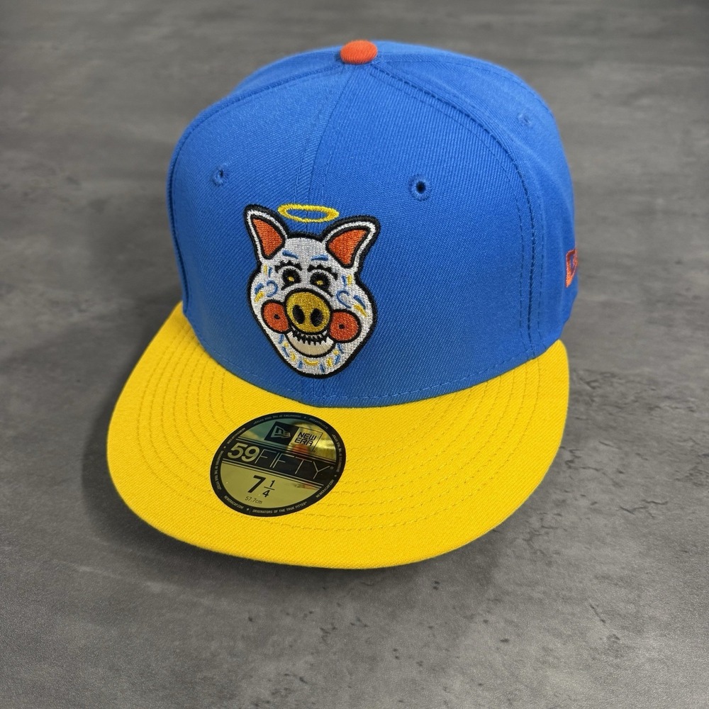 St Paul Saints Hat New Era Cap 7 1/4 Blue Yellow Copa Minnesota Twins Farm Minor